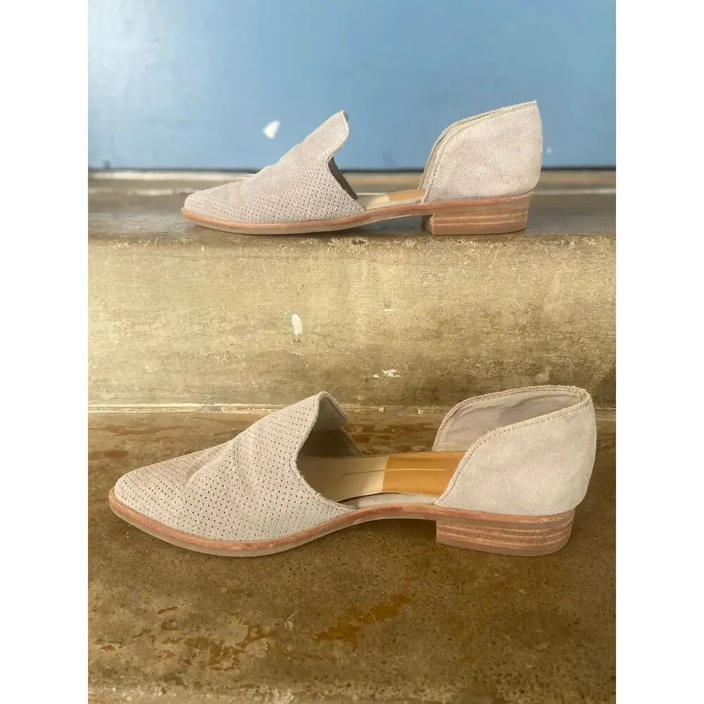 Dolce Vita Kelsa gray suede D’Orsay closed toe shoe